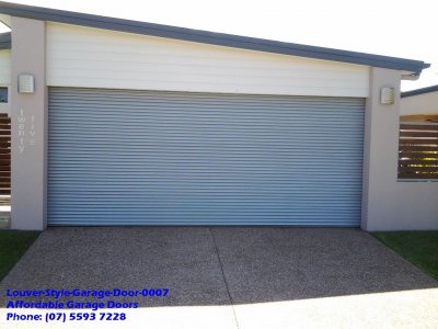 Louver Style Garage Door 0007